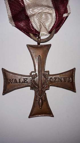 Cross of Valour (Krzyz Walecznych) - Exile Types