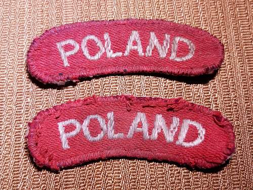 Lot of Polish ww2 insignia