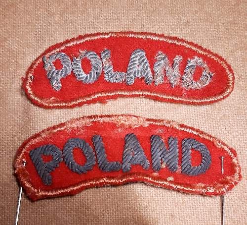 Lot of Polish ww2 insignia