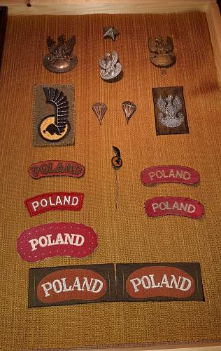 Lot of Polish ww2 insignia