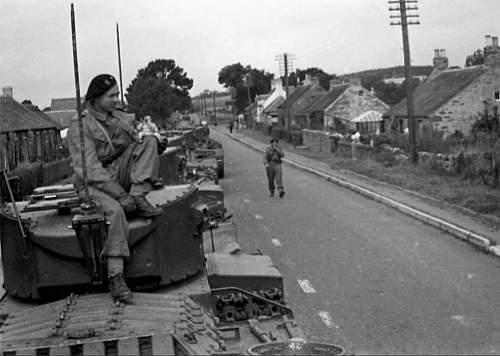 Polish 1st Armored division soldiers with Denim clothing