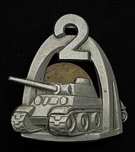 Polish 2nd Armoured Div Breast badge