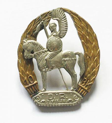 10th Dragoons of the 1 Polish Armoured Division badge