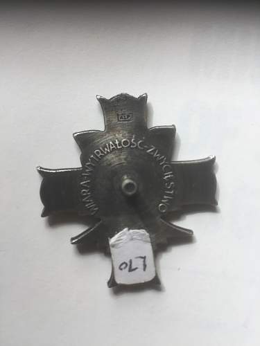 3rd carpathian division breast pocket badge . Polish made ....copy ?