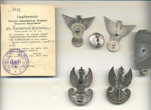 Polish Regimental Badges WW2