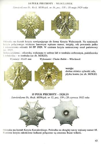 Polish Regimental Badges WW2