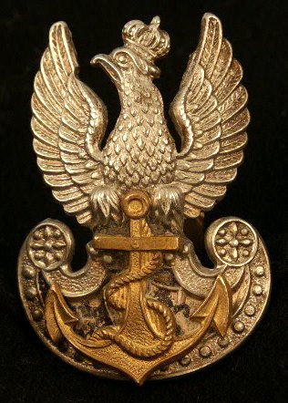 Polish Navy Cap Badge WWII