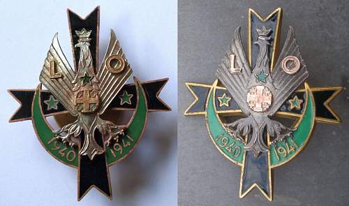 Polish Regimental Badges WW2