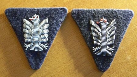 Collar patches and collar eagle