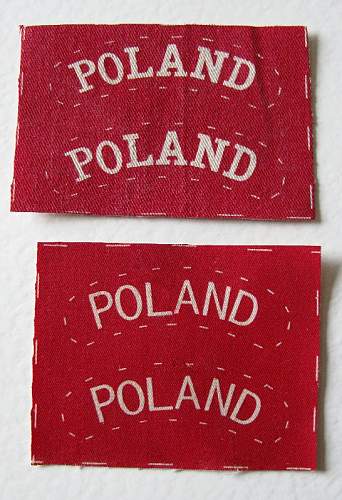 Polish 1st Armoured Division Patch Cotton - Genuine..??