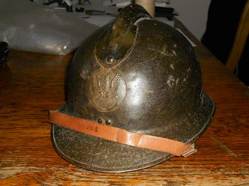 Polish Adrian helmet for evaluation