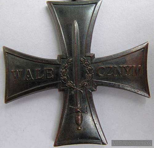 Cross of Valour (Krzyz Walecznych) - Exile Types