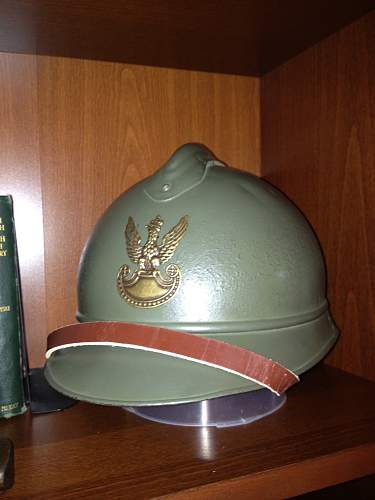 Polish Adrian helmet for evaluation