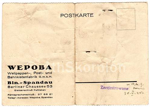 Polish Forced Labour (Zwangsarbeiter/Fremdarbeiter) collection