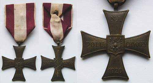 Cross of Valour (Krzyz Walecznych) - Exile Types