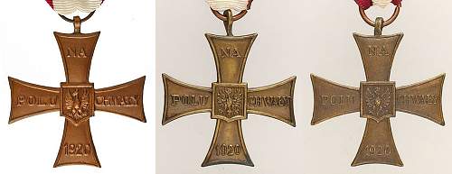 Cross of Valour (Krzyz Walecznych) - Exile Types