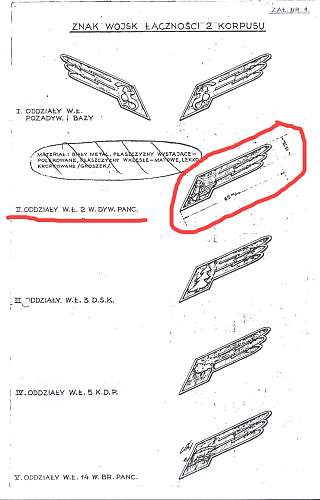 Polish Regimental Badges WW2