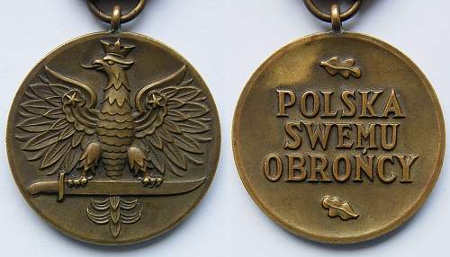 Poland Army Medal for War 1939-1945