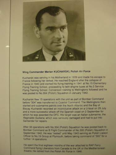 Wing Commander Marian Kucharski's medal: RAF Museum exhibit