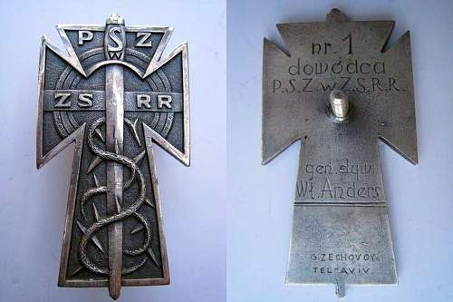 Polish Regimental Badges WW2