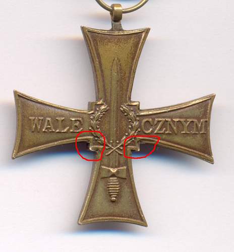 Cross of Valour (Krzyz Walecznych) - Exile Types