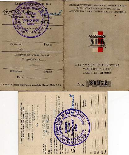 Polish Medals, documents &amp; Red Cross Letter