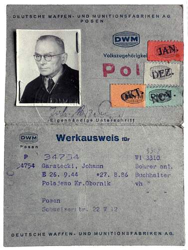 Polish Forced Labour (Zwangsarbeiter/Fremdarbeiter) collection