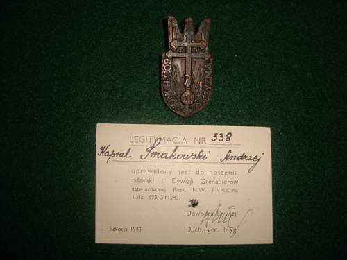 Polish Regimental Badges WW2