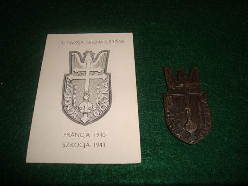 Polish Regimental Badges WW2