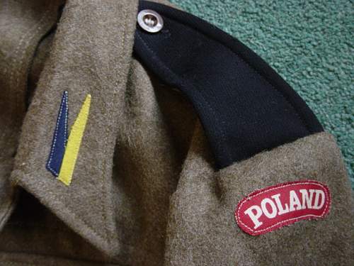 Polish First Armoured Div Battledress blouse