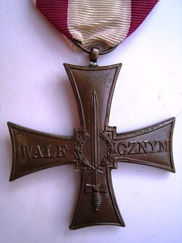 Cross of Valour (Krzyz Walecznych) - Exile Types