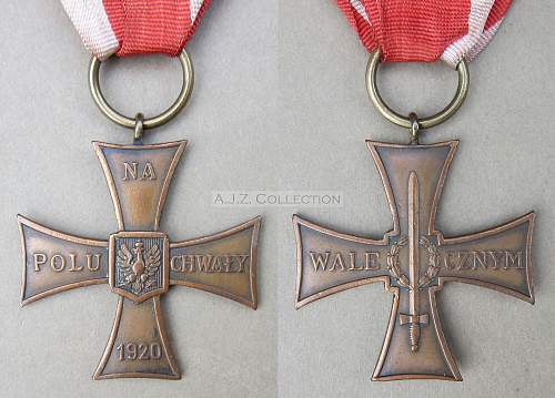 Cross of Valour (Krzyz Walecznych) - Exile Types