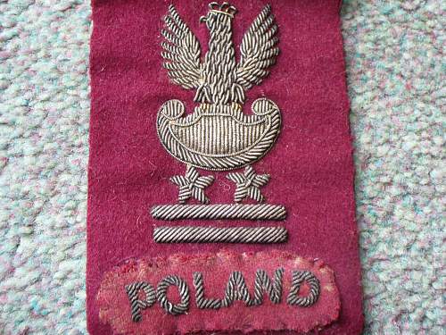 Polish cap insignia &amp; div sign