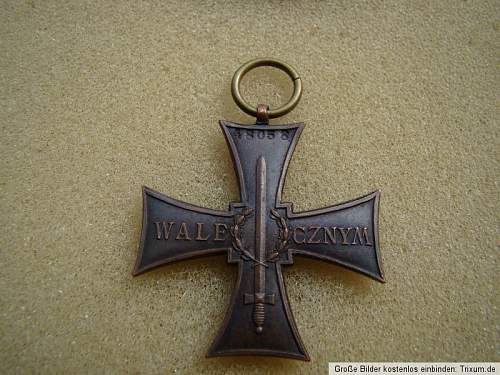 Cross of Valour (Krzyz Walecznych) - Exile Types