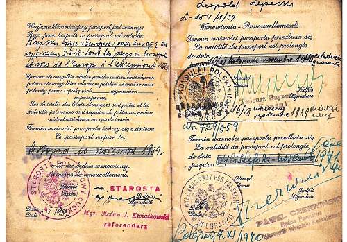 1939 Polish emergency passports
