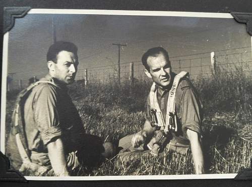 WW2 Polish Pilot Observers set: Pilot's photo album (Canada, Paris, U.K et cetera) and WW2 Pilot Observers wing badge