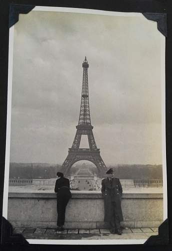 WW2 Polish Pilot Observers set: Pilot's photo album (Canada, Paris, U.K et cetera) and WW2 Pilot Observers wing badge