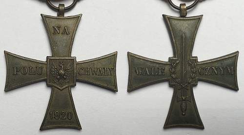 Cross of Valour (Krzyz Walecznych) - Exile Types