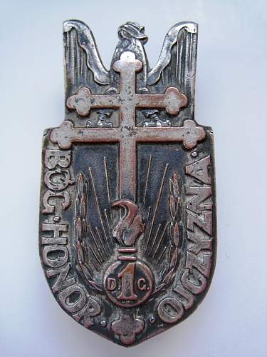 Polish Regimental Badges WW2