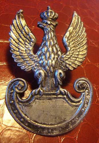 polish forces in the west lead cap badge