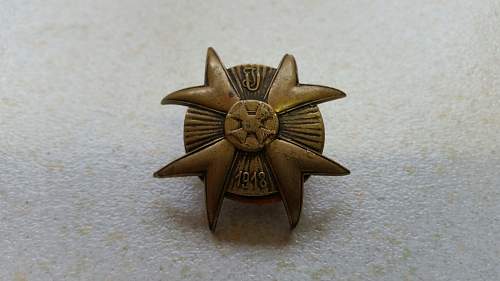 Genuine pre ww.2 polish lancers badge for sale