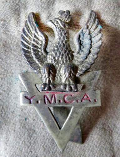 YMCA Polish Eagle hat pin