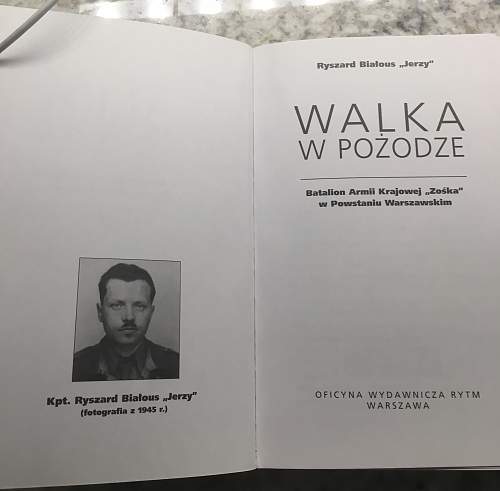 Battalion &quot;Zoska &quot;  Cadet Officer Karol Kwapinski