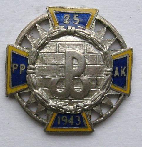 A.K. unit badges