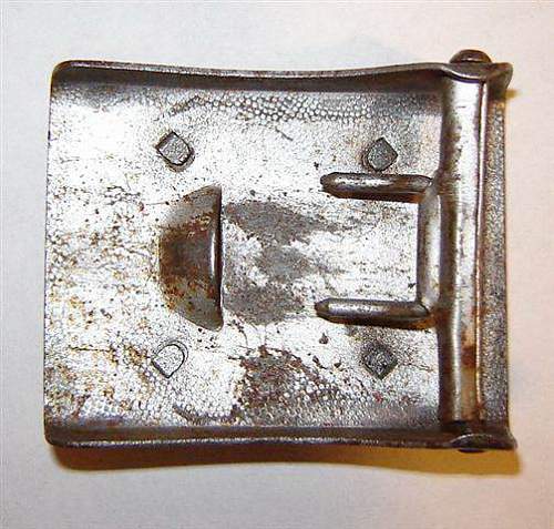 Ealy Wiedman SchuPo Buckle Compared With Two-Piece SchuPo Buckle (Assman?)