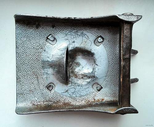 The BUCKLE of the FIRE POLICE OF the province of Schleswig-Holstein