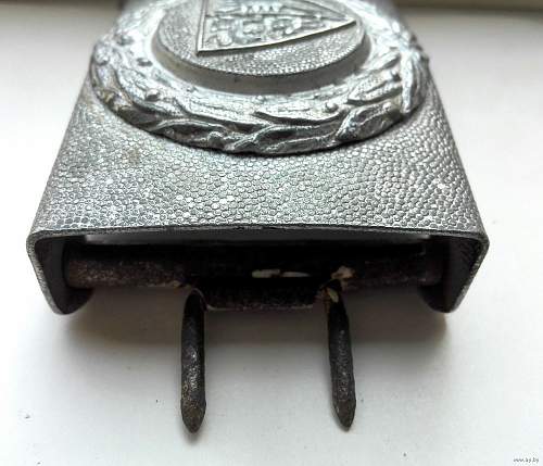 The BUCKLE of the FIRE POLICE OF the province of Schleswig-Holstein