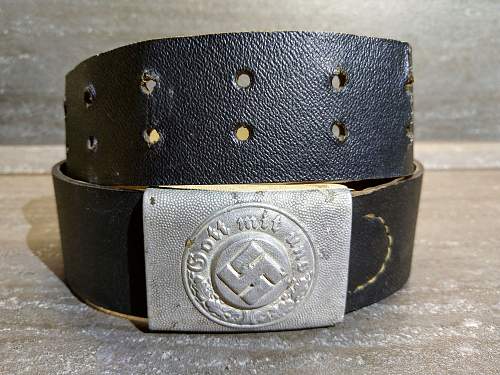 Polizei buckle L.U.F. with belt