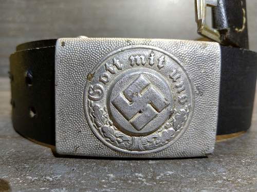 Polizei buckle L.U.F. with belt