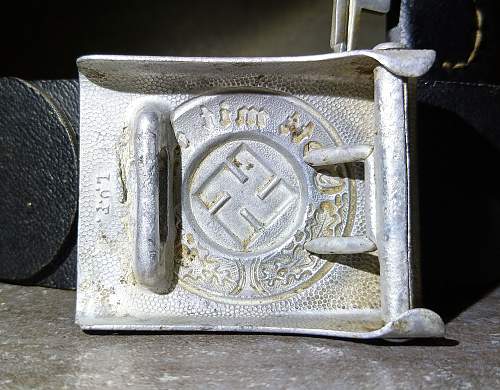 Polizei buckle L.U.F. with belt